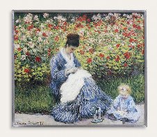 Camille Monet and a Child, Monet