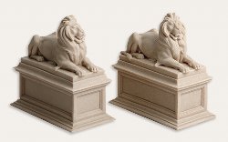 New York Public Library Lion Bookends